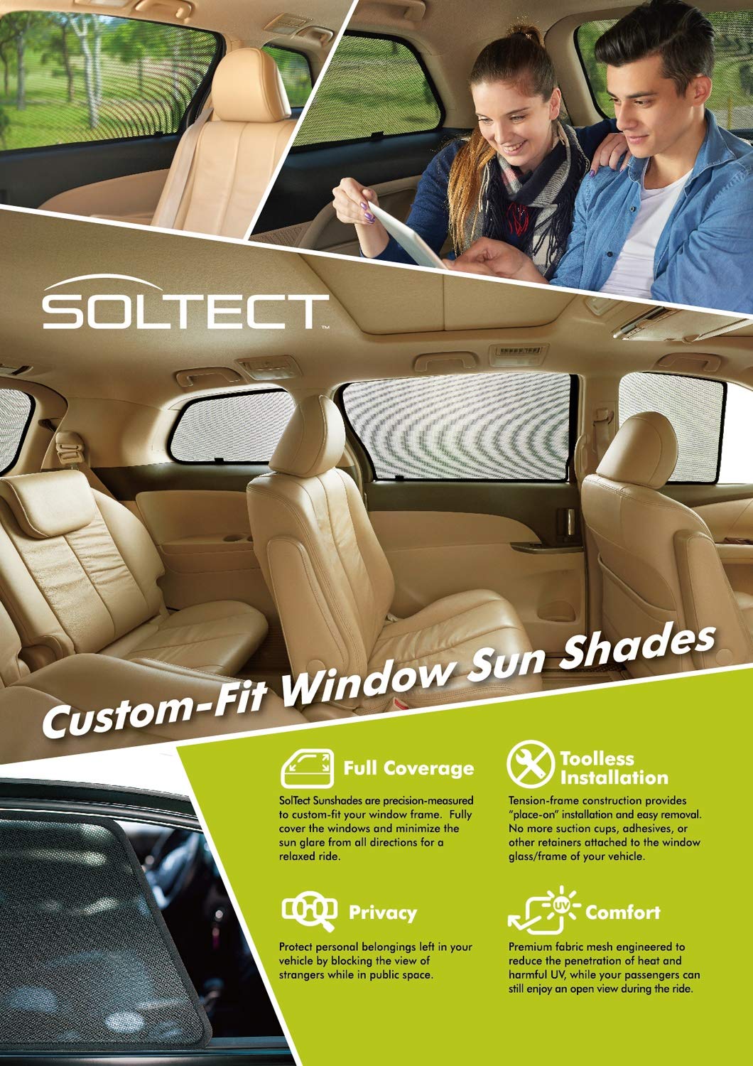 Amazon.com: 3D MAXpider S1SB0085 Soltect Rear Window Custom Fit